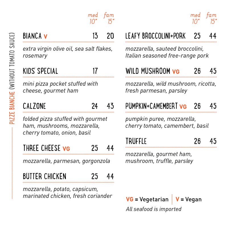 Massimo's Place Menu