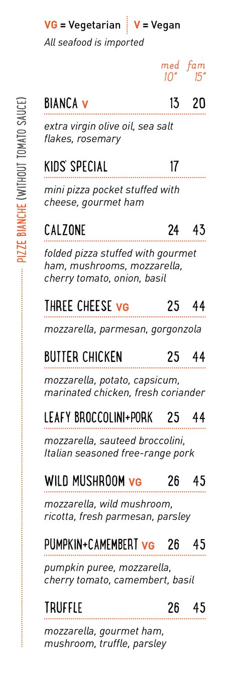 Massimo's Place Menu