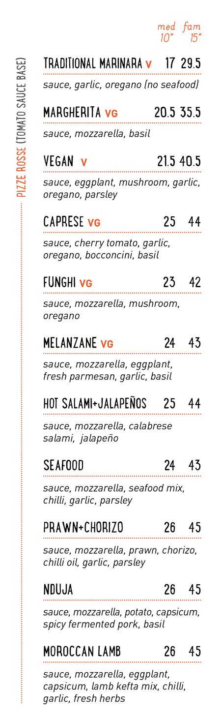 Massimo's Place Menu